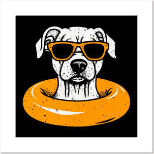 Puppy In Sunglasses Posters and Art